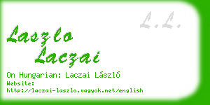 laszlo laczai business card